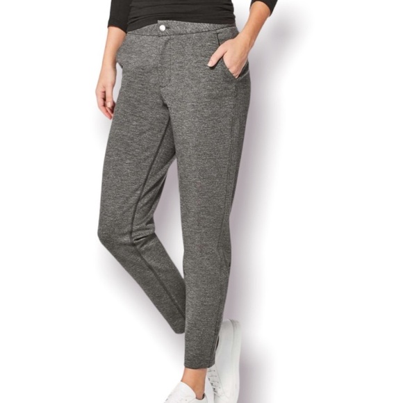 LULULEMON CITY TREK WOMENS GRAY TROUSER II SIZE 2 - Picture 1 of 16